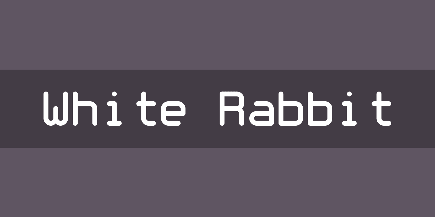 White Rabbit Font preview